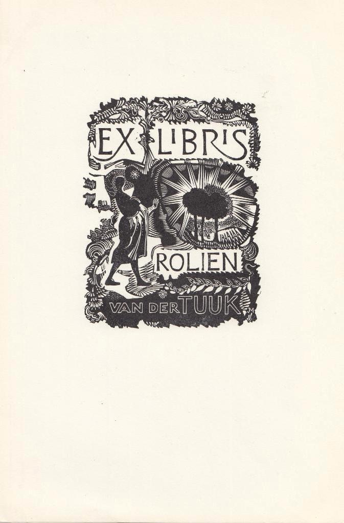 Ex Libris Roelien van der Tuuk Houtgravure, Verzenden