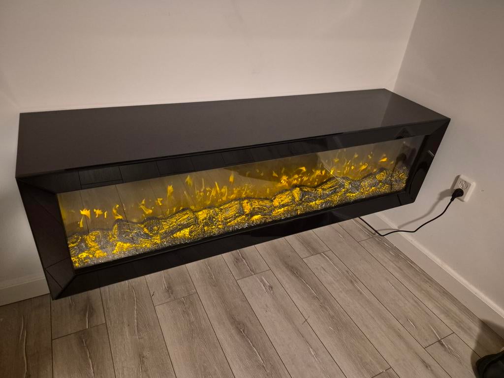 Sfeerhaard met licht en geluid, Ophalen, Gebruikt, Hangende haard, Elektrische haard