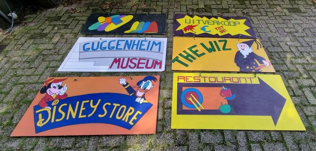 Leuke tegekke borden, Ophalen