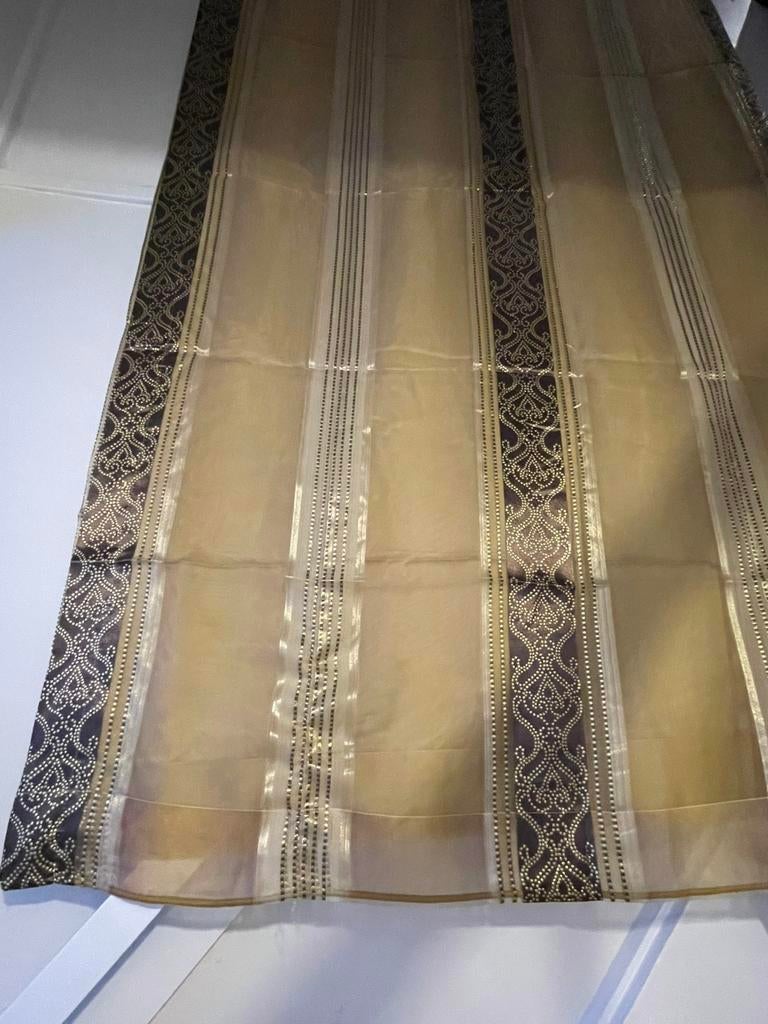 vitrage vouw en over gordijnen, Ophalen of Verzenden, Zo goed als nieuw, 200 cm of meer