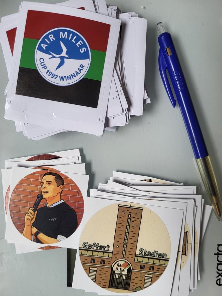 NEC Nijmegen stickers, Ophalen of Verzenden, Nieuw, Overige binnenlandse clubs, Poster, Plaatje of Sticker