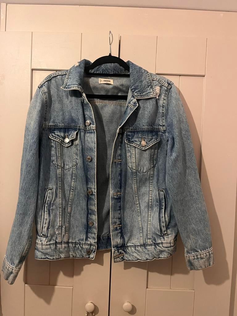 Spijkerjasje in goede staat, Blauw, Ophalen of Verzenden, Jasje, Maat 36 (S)