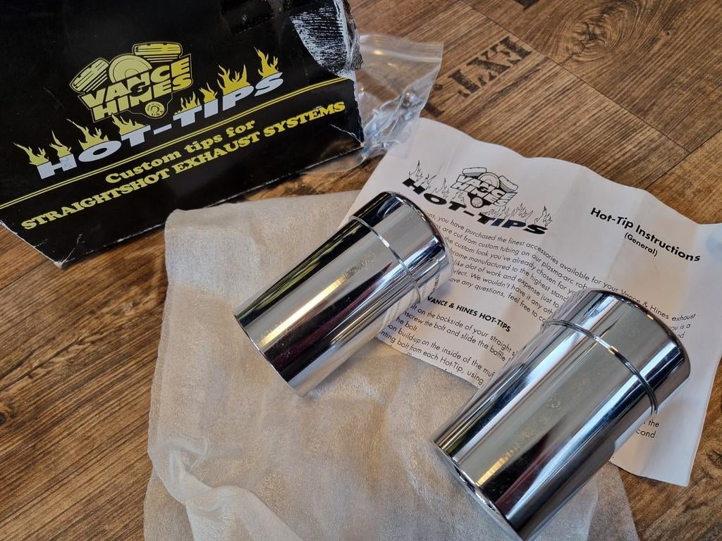 Vance and hines tips uitlaat eindstuk chrome, Ophalen of Verzenden, Nieuw