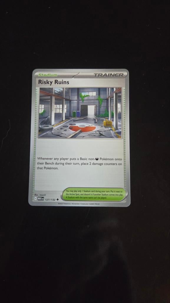 Pokemon Stadium Kaart Risky Ruins 127/132 NM, Verzenden, Zo goed als nieuw, Losse kaart