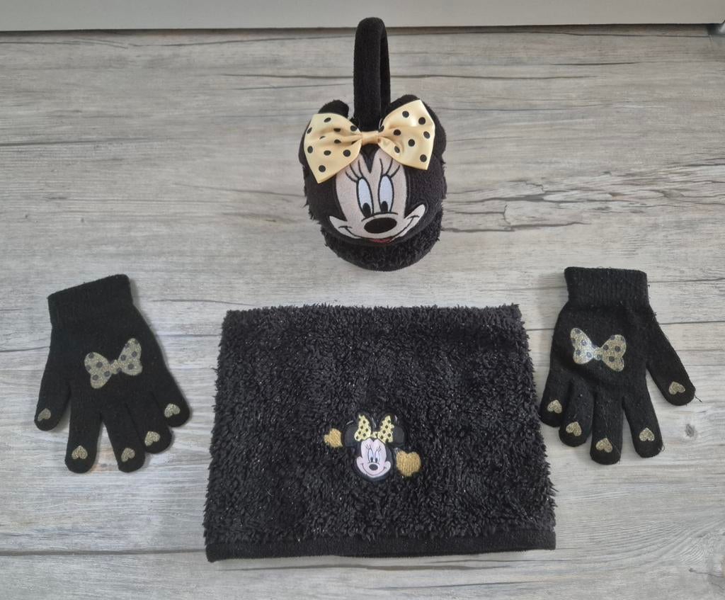 Minnie Mouse Set - Handschoenen, Sjaal & Oorwarmers, Disney, Ophalen of Verzenden, Zo goed als nieuw, Meisje