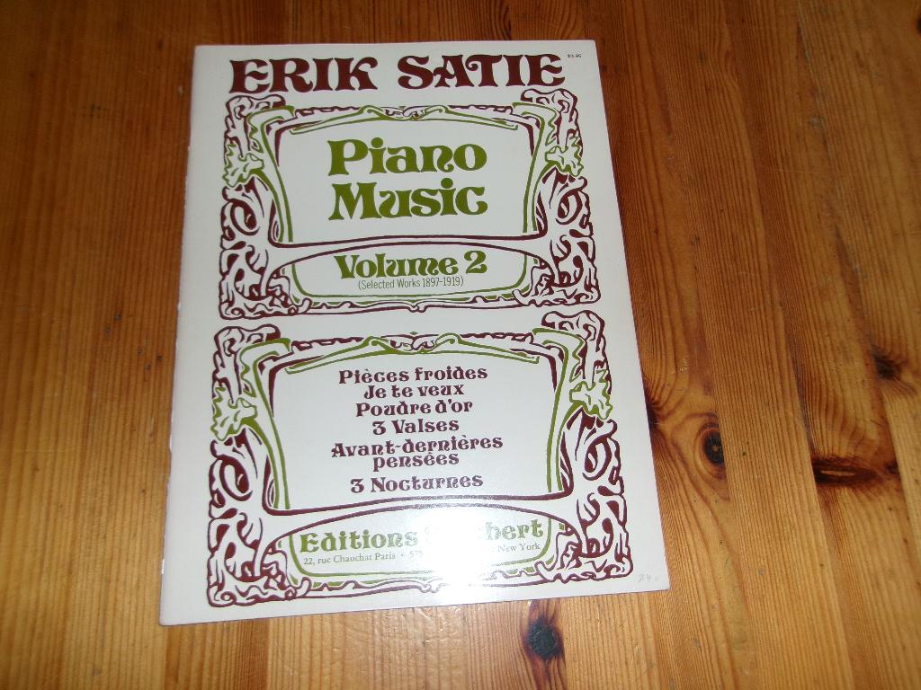 Erik satie - piano music volume 2, Klassiek, Ophalen of Verzenden, Zo goed als nieuw, Artiest of Componist