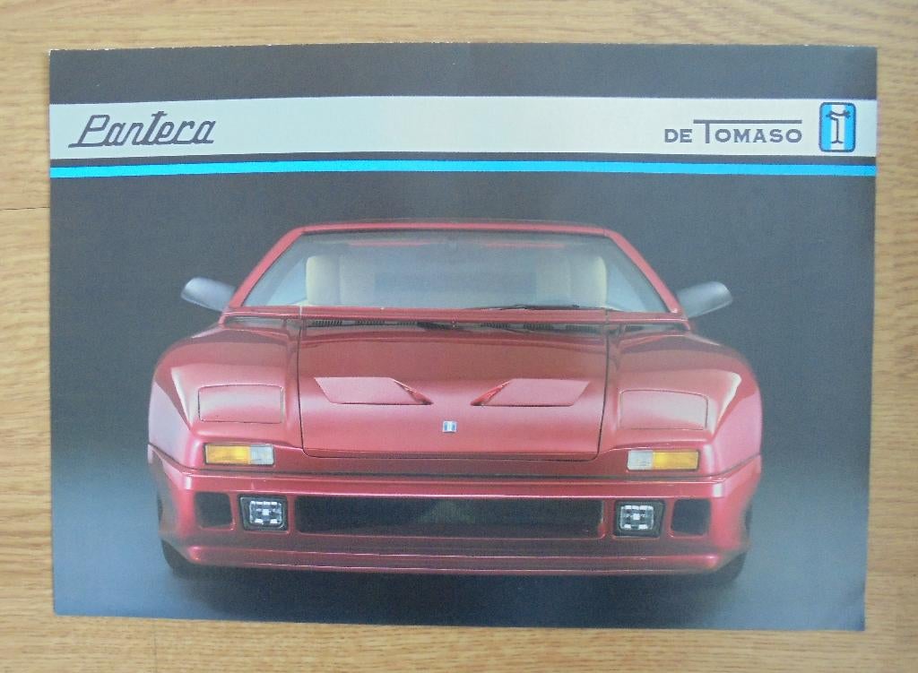 1992 DE TOMASO PANTERA BROCHURE, Boeken, Ophalen of Verzenden, Nieuw, Overige merken