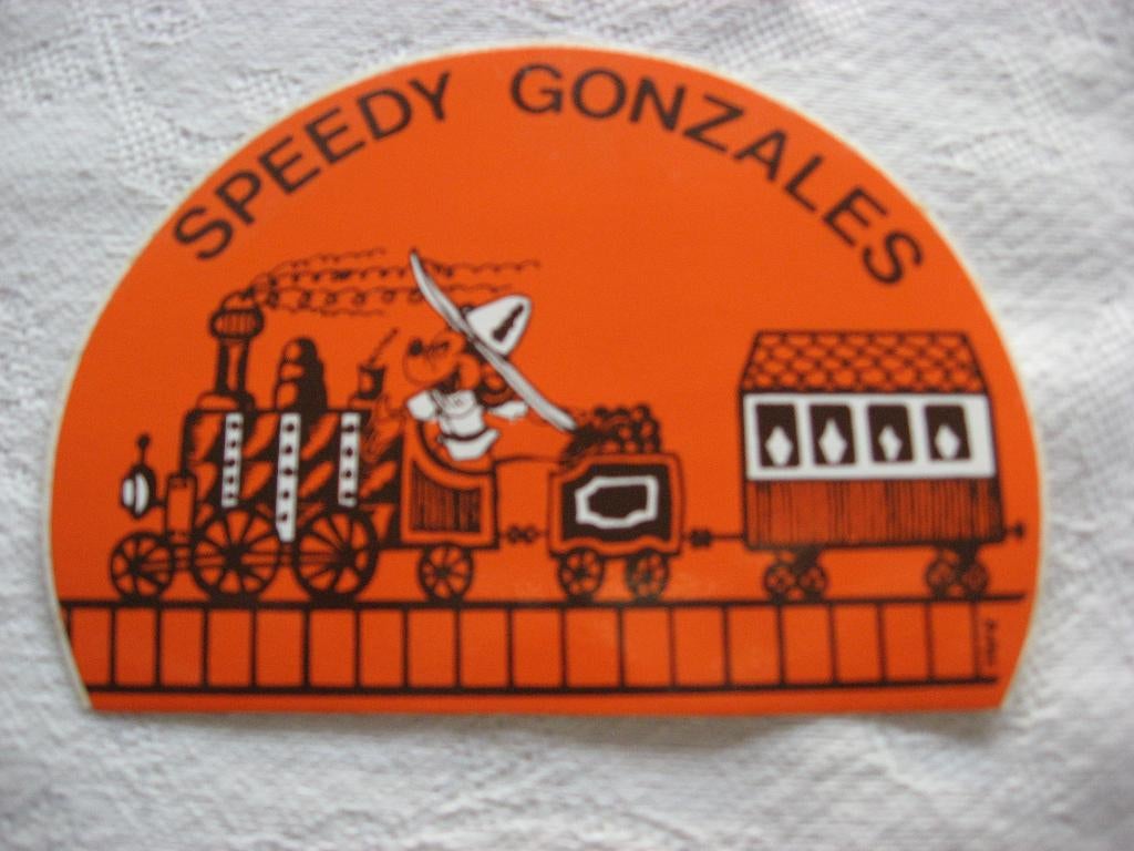 Speedy Gonzales 10 x 7,5 cm Sticker, Verzamelen, Ophalen, Overige figuren, Nieuw, Plaatje, Poster of Sticker