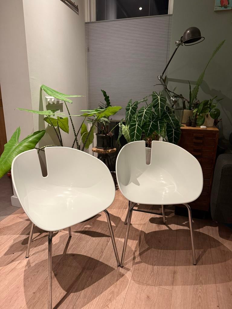 2x Moroso Fjord Stoelen - Patricia Urquiola Design, Ophalen, Kunststof, Gebruikt, Twee
