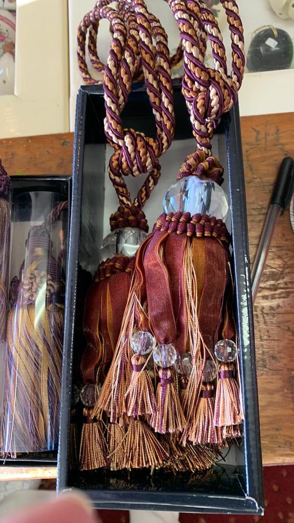 Gordijn embrasses, Ophalen of Verzenden, Zo goed als nieuw, 50 tot 100 cm, Minder dan 100 cm