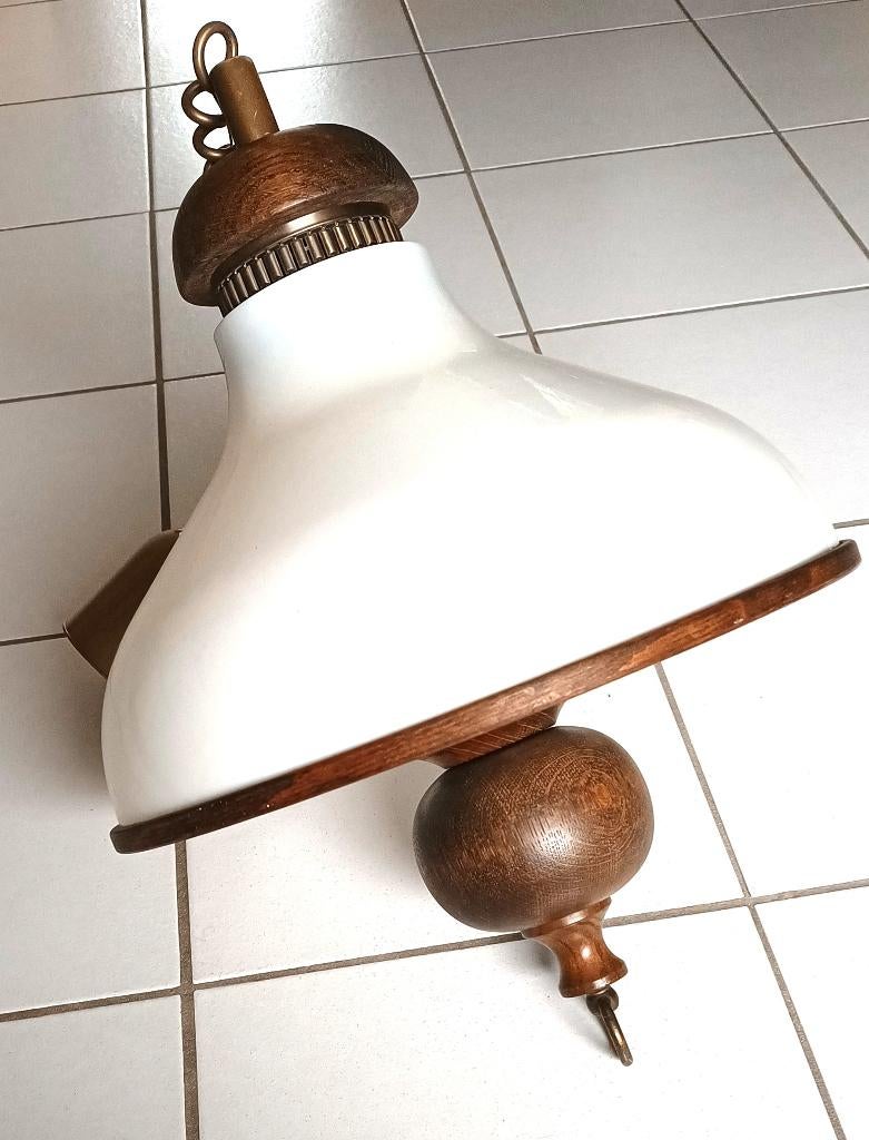 Steinhauer hanglamp - treklamp  - Dutch design 70/80s- €30, Ophalen, Gebruikt, Minder dan 50 cm, Metaal