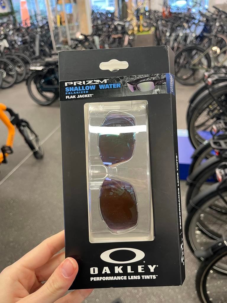 Oakley Flak Jacket Prizm Shallow Water Gepolariseerde Lens, Zonnebril, -, -, Nieuw