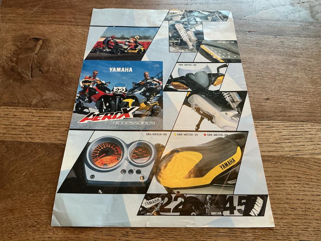 Yamaha Aerox Accessoires Brochure.  (Nr 5), Verzenden, Gebruikt