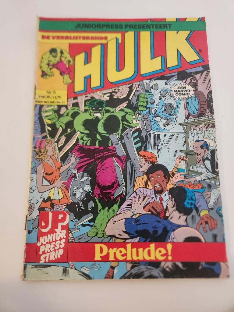 De verbijsterende Hulk - 6 - 1980, Gelezen, Eén stripboek, Ophalen of Verzenden, Junior Press