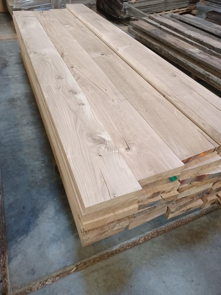 Nieuwe  eiken  planken  Geschaafd  en  gedroogd, Ophalen, Minder dan 25 mm, Eiken, Nieuw