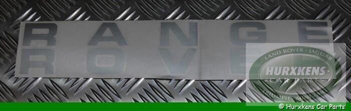 Letters Zilver( vlak ) Range Rover Classic voor op motorkap, Auto-onderdelen, Ophalen of Verzenden, Nieuw, Land Rover