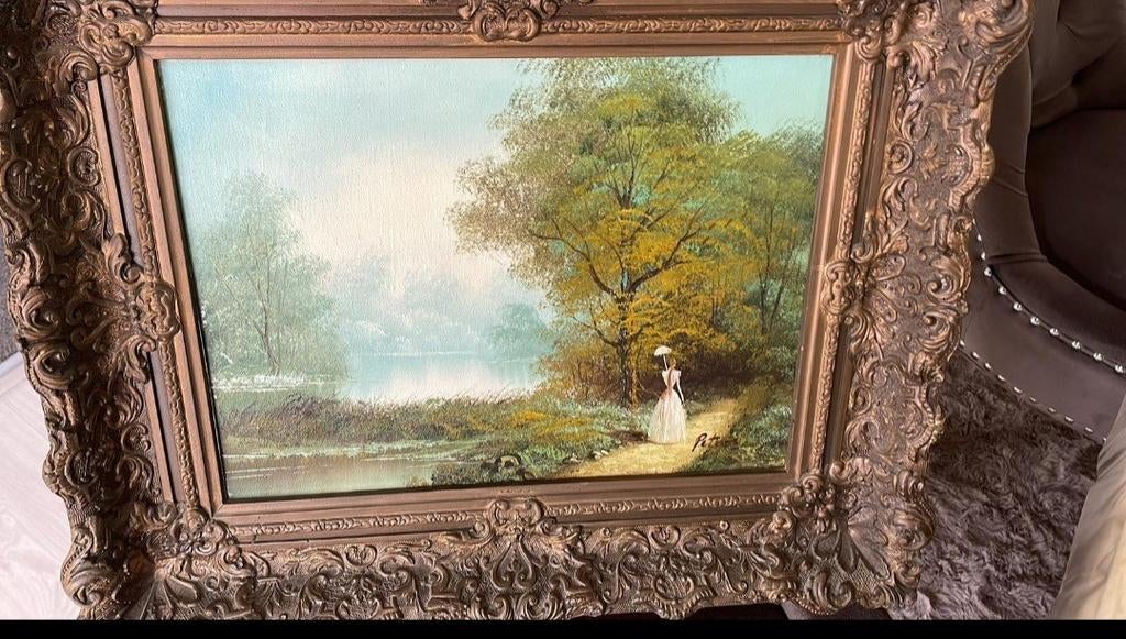 Antiek schilderij Piet Peters, Ophalen of Verzenden