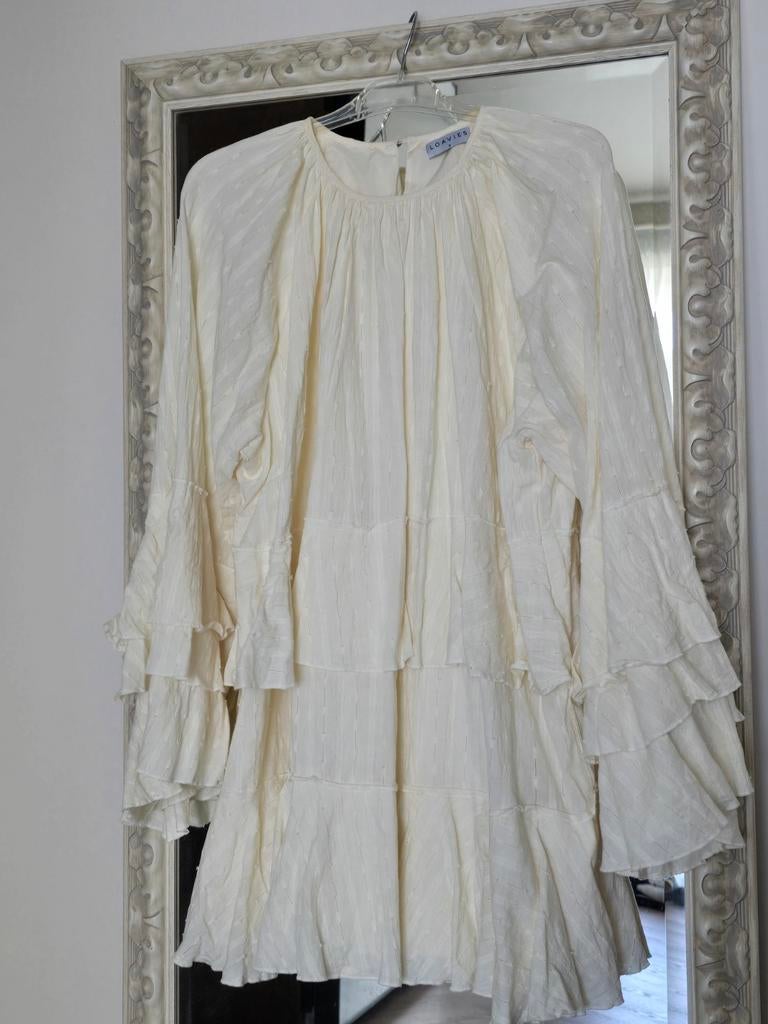 Loavies Jurkje Creme Boho Maat M, Maat 38/40 (M), Beige, Ophalen of Verzenden, Loavies