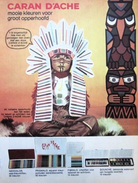 12 vintage reclames tekenspullen 71-75 kleurstiften pennen, Ophalen of Verzenden, Gebruikt, Overige typen