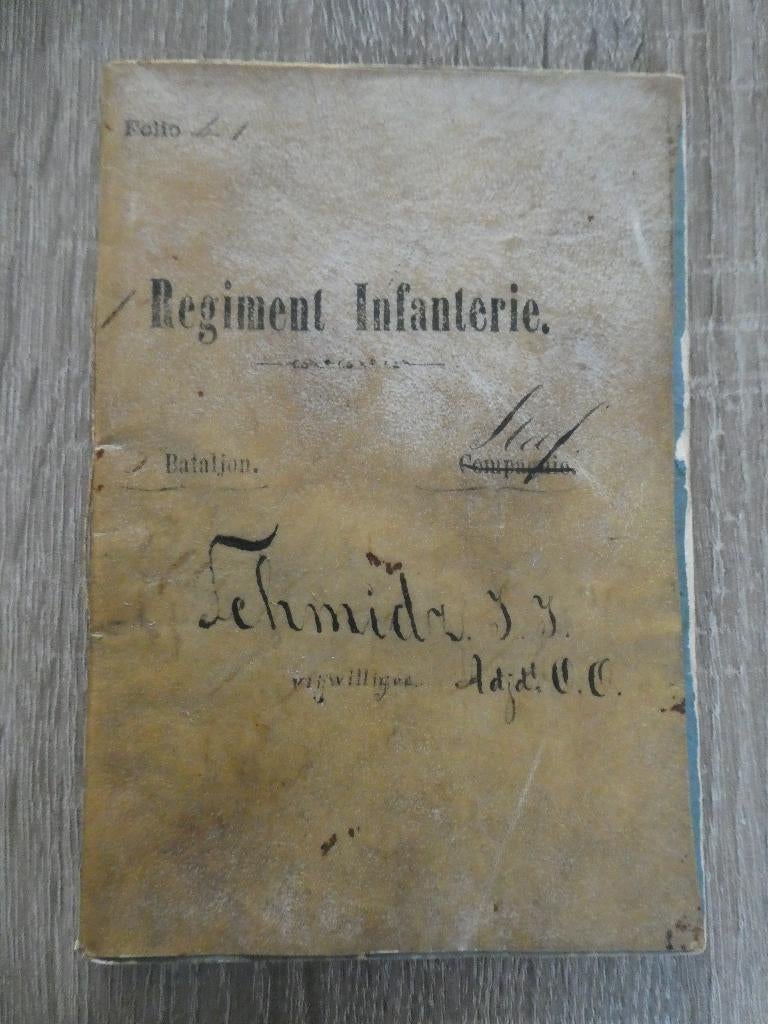 Zakboekje 1e Regiment Infanterie - 1884., Verzamelen, Ophalen of Verzenden, Landmacht, Nederland, Boek of Tijdschrift