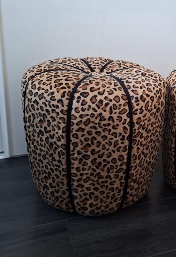 Krukje met Panterprint - 40x40 cm, Ophalen, Minder dan 50 cm, Rond, Minder dan 50 cm