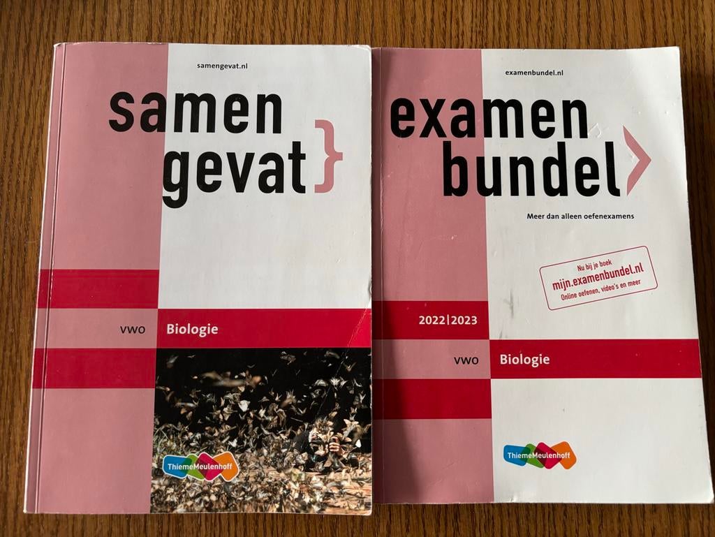 Examenbundel + Samengevat Biologie VWO, Ophalen of Verzenden, Zo goed als nieuw, VWO, Biologie