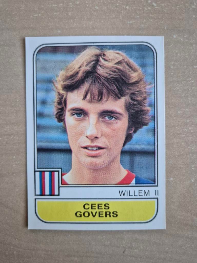 Panini Voetbal 82 Cees Govers Willem II, Ophalen of Verzenden, Zo goed als nieuw, Willem II, Poster, Plaatje of Sticker