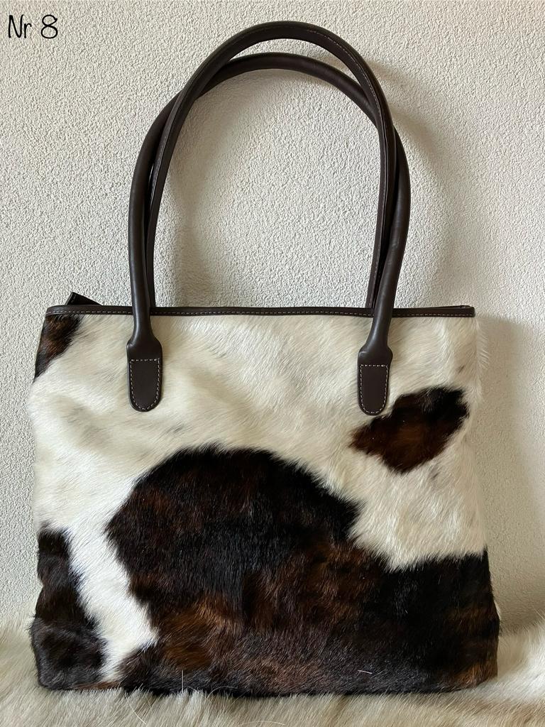Koeienhuid schoudertas, Ophalen of Verzenden, Nieuw, Overige kleuren, Overige typen