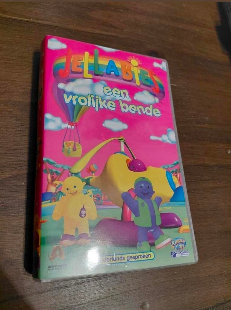 Jellabies een vrolijke bende videoband., Alle leeftijden, Ophalen of Verzenden, Gebruikt, Kinderprogramma's en -films