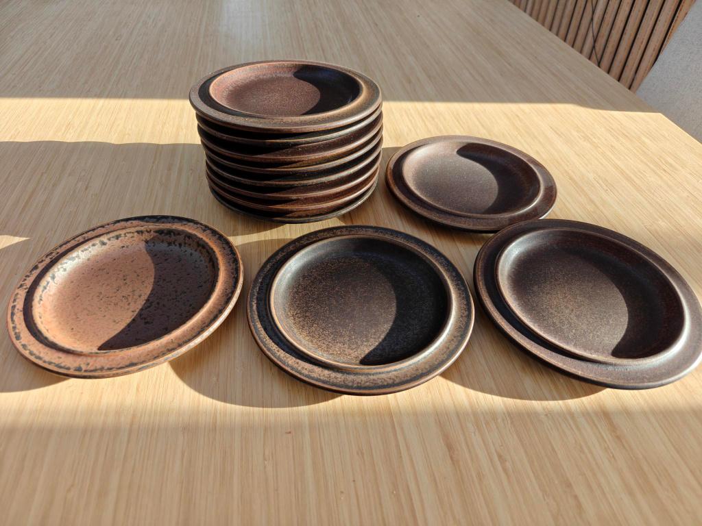 Arabia Ruska gebaksbordjes, Huis en Inrichting, Keuken | Servies, Gebruikt, Bord(en), Overige stijlen, Aardewerk, Ophalen