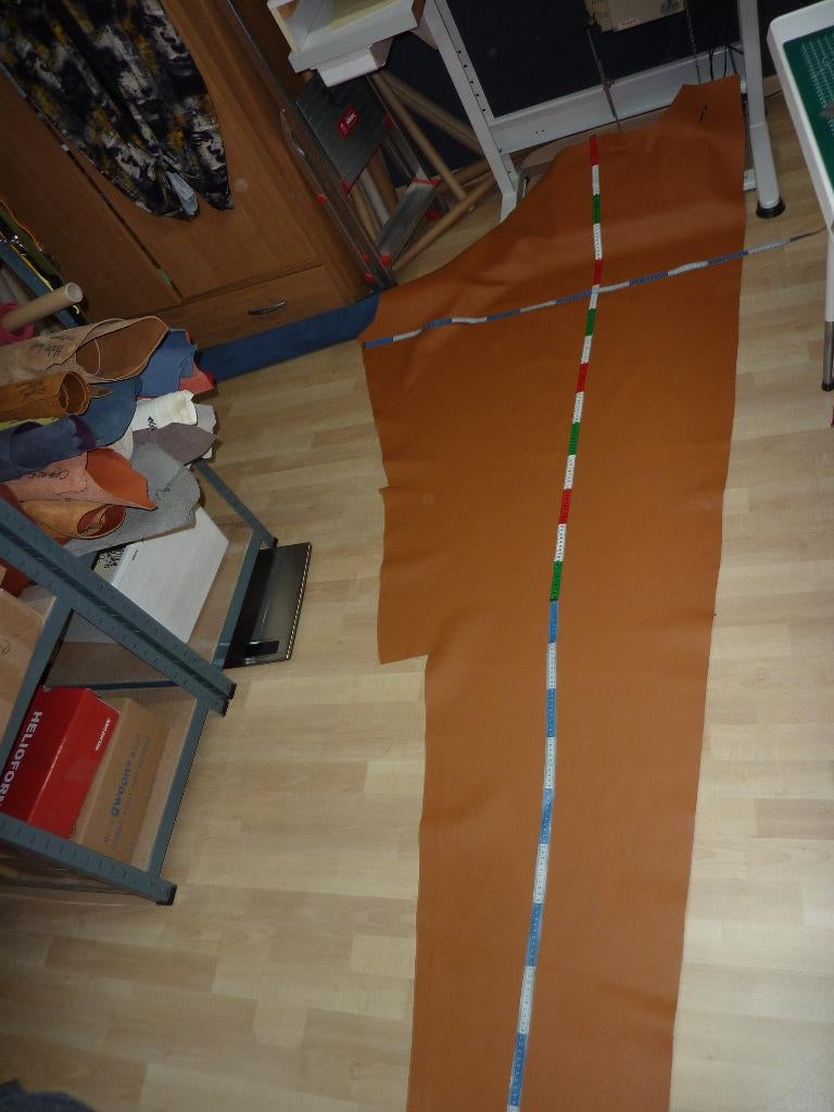 Lichtbruintint soepel echt leer rundleer, Hobby en Vrije tijd, Stoffen en Lappen, Bruin, Verzenden, Leer of Kunstleer, Nieuw