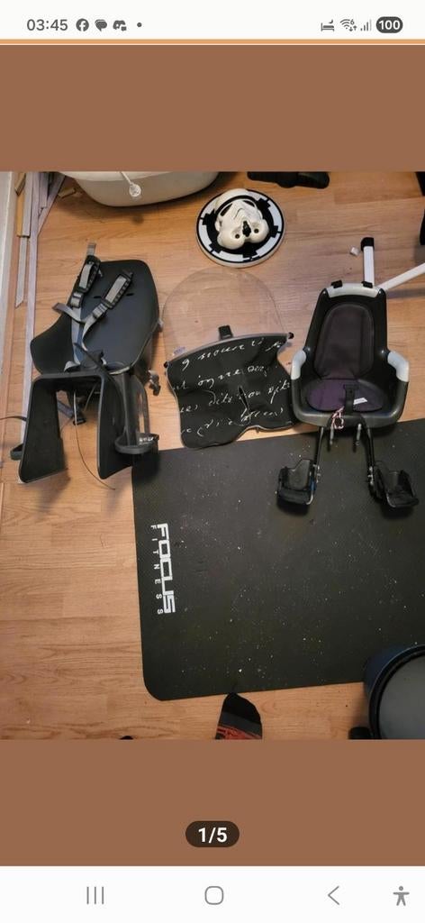 Fietsstoeltjes voor en achter en windscherm, Fietsen en Brommers, Fietsaccessoires | Fietsstoeltjes, Ophalen of Verzenden