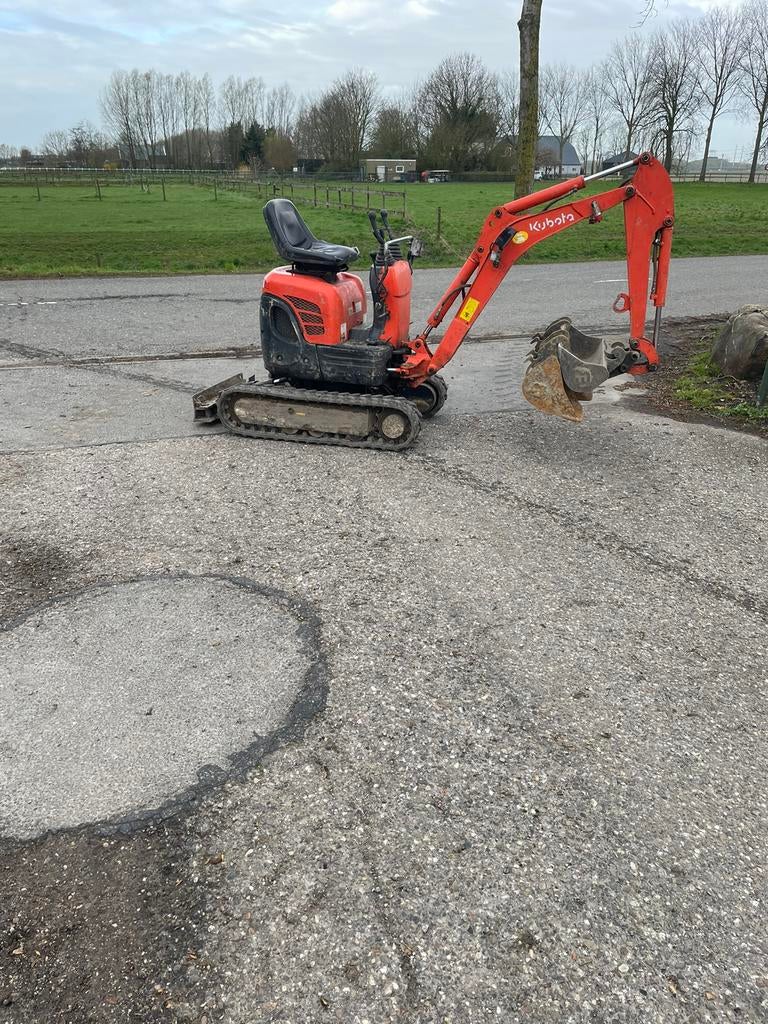 Kubota u10, Ophalen, Graafmachine