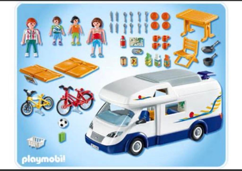 Playmobil camperbus nr 4859, Ophalen of Verzenden, Gebruikt, Complete set