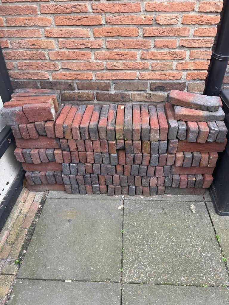 178 Gebakken metselstenen + 1 gebroken steen, Doe-het-zelf en Verbouw, Metselstenen, Ophalen of Verzenden, Nieuw, Bakstenen