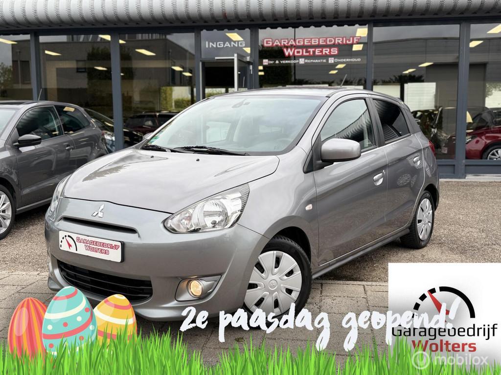 Mitsubishi Space Star 1.2 Life AIRCO STOELVERWARM. NW APK, Voorwielaandrijving, Stof, Gebruikt, Zwart