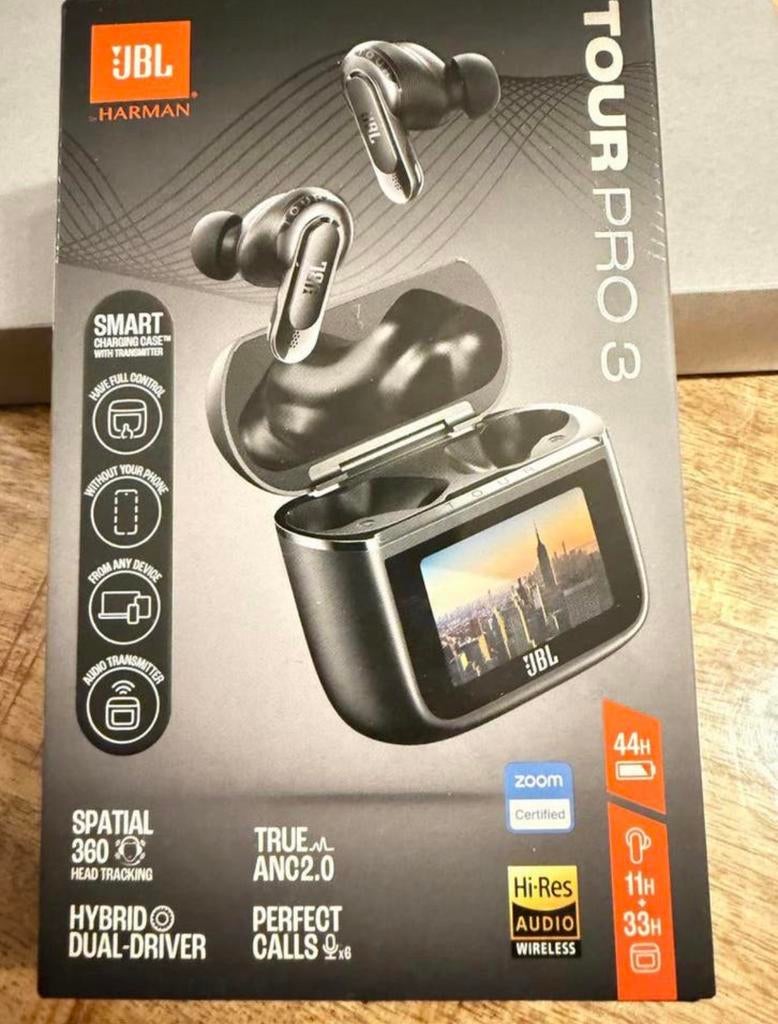 JBL TOUR PRO 3 oortjes - NIEUW IN DOOS!!, Telecommunicatie, Mobiele telefoons | Oordopjes, Bluetooth, Zwart, Nieuw, Ophalen of Verzenden