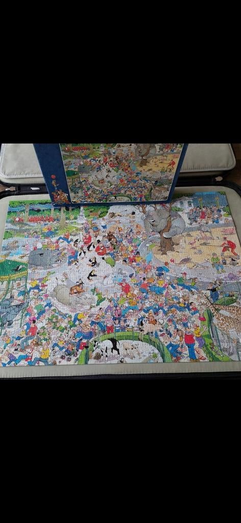 Jan van Haasteren puzzel - Dierenpark (1000 stukjes), Ophalen of Verzenden, 500 t/m 1500 stukjes, Gebruikt, Legpuzzel