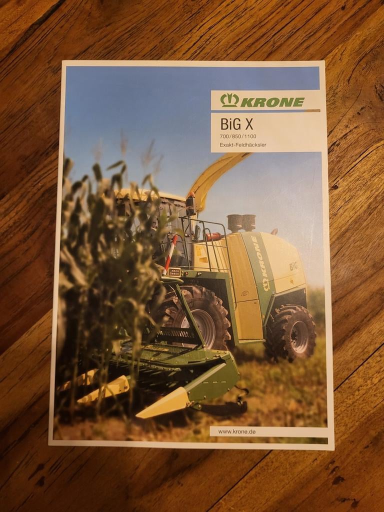 tractor folder Krone BIG X, Boeken, Catalogussen en Folders, Ophalen of Verzenden, Zo goed als nieuw