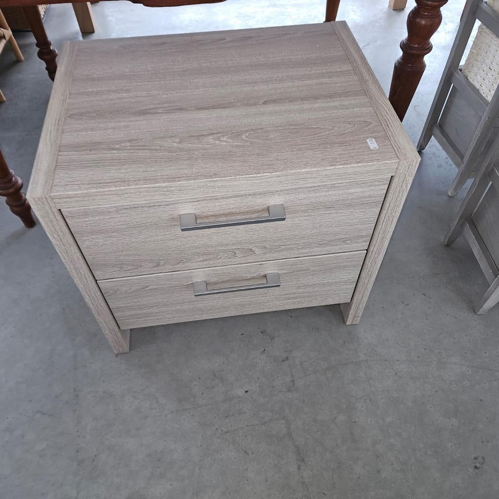 Ladenkast met 2 lades, licht houtnerf, Ophalen, 50 tot 100 cm, 3 of 4 laden, Minder dan 100 cm