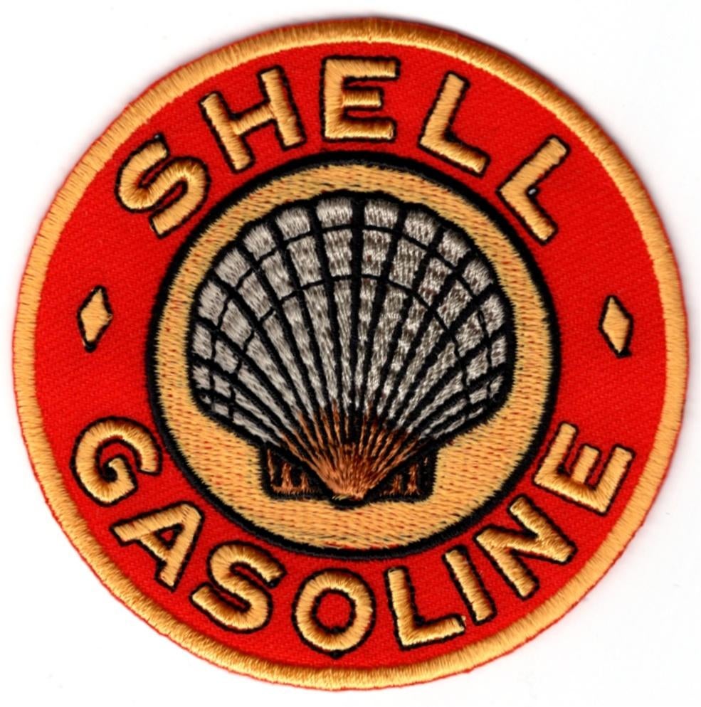 Shell Gasoline stoffen opstrijk patch embleem #11, Verzenden