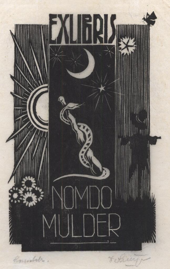 0249 Ex Libris Nederland : Dirk Govert van Luijn, 1933, Verzenden
