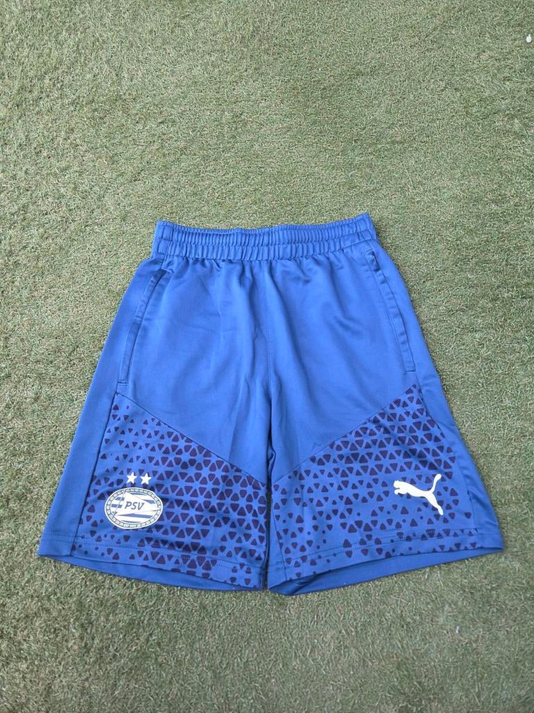 Puma PSV voetbalbroekje blauw maat XS, Blauw, Ophalen of Verzenden, Zo goed als nieuw, Voetbal