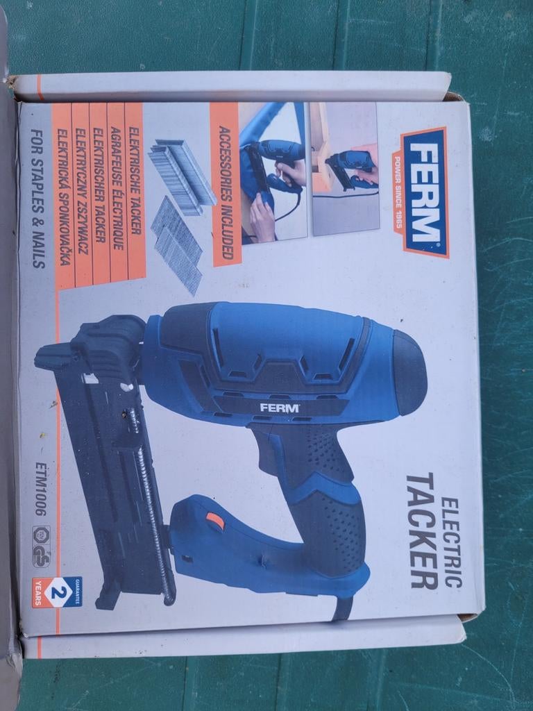 Ferm elektrische tacker ETM1006, Ophalen of Verzenden