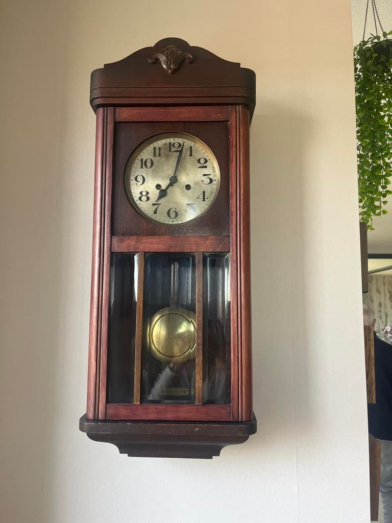 Hangklok met slinger uurwerk, Antiek en Kunst, Antiek | Klokken, Ophalen