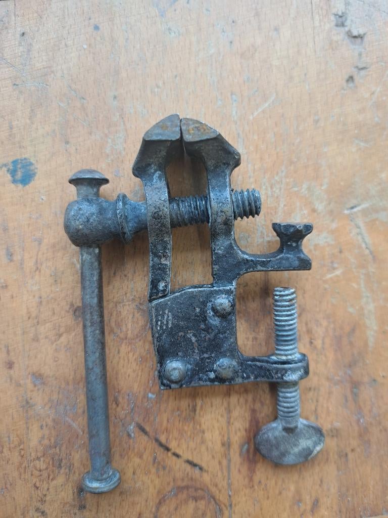 Vintage mini juweliers bankschroef, Ophalen of Verzenden