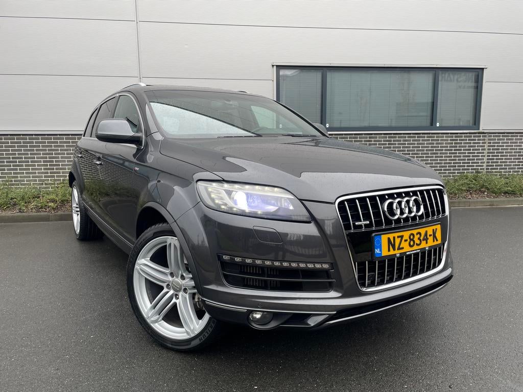 Audi Q7 3.0 TDI Quattro S-Line*Leder*Pano*Dodehoek*Luchtveri, Automaat, 7 stoelen, Diesel, SUV of Terreinwagen