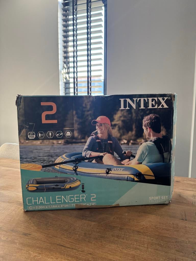 Intex Challenger 2 opblaasboot - Nieuw en compleet, Ophalen of Verzenden, Zo goed als nieuw