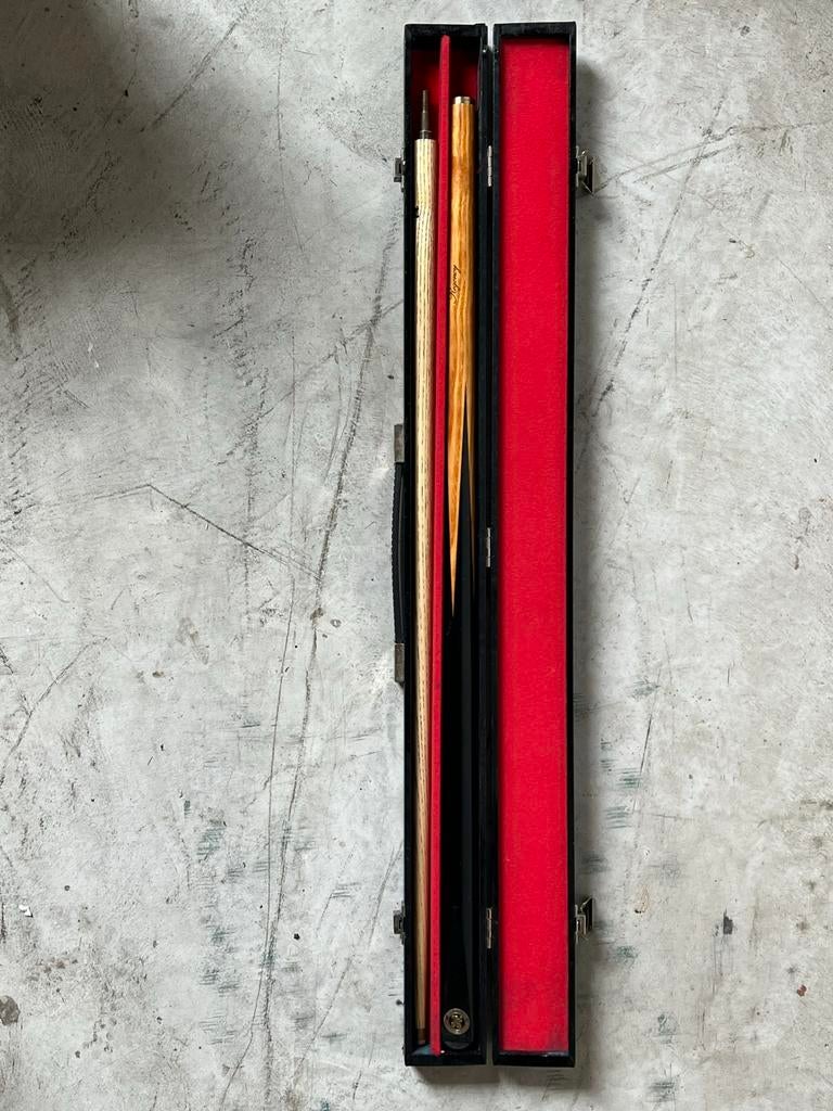 Oude Joe Davis gesigneerde snooker keu., Keu of Ballen, Ophalen of Verzenden, Zo goed als nieuw, Nvt