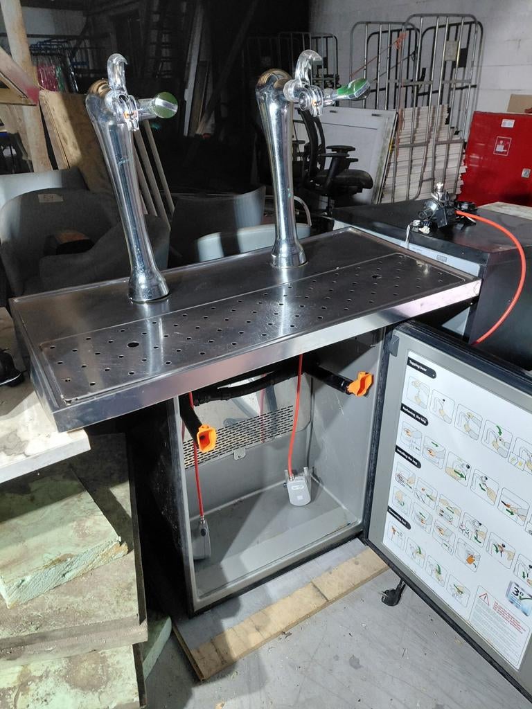 Dubbele davids tap kompleet met koeler en lekblad, Ophalen, Overige merken